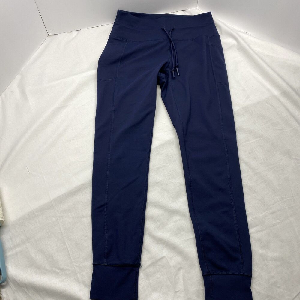 Spyder Active Women’s Joggers Size Small Blue Yoga Sweatpants Pockets Drawstring